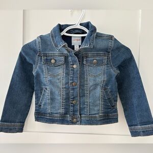 Cat & Jack Girls' Two-Tone Blue Jean Jacket